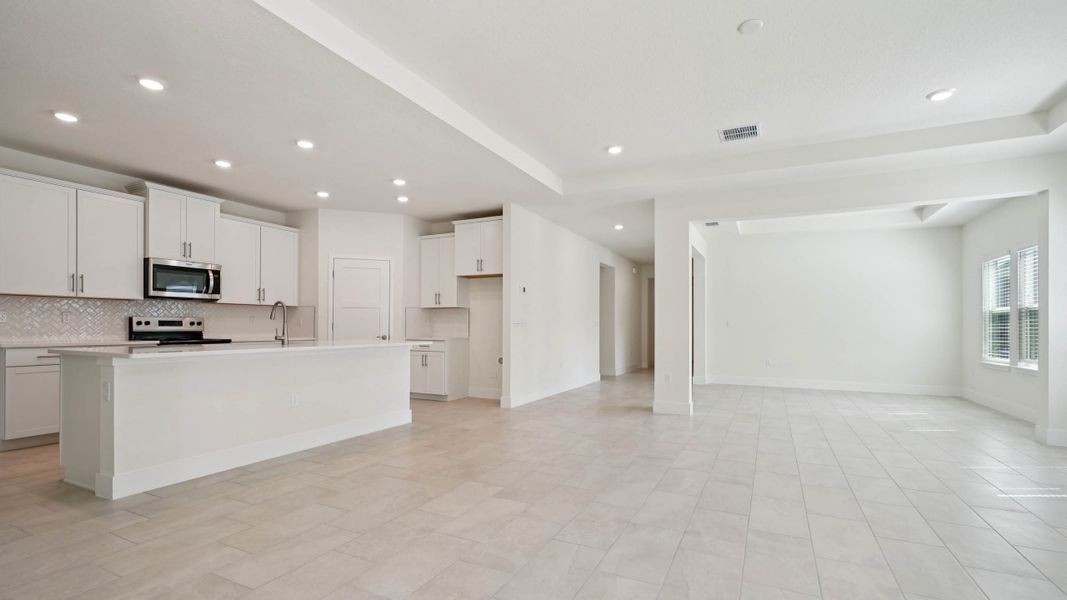 Representative unfurnished interior of a home built from the Camden by D.R. Horton in Buchanan Trails, Newberry (Image 22).