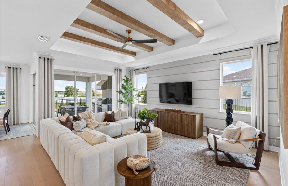 Furnished interior view inside a new home in Del Webb Oasis, Winter Garden (Image 5).