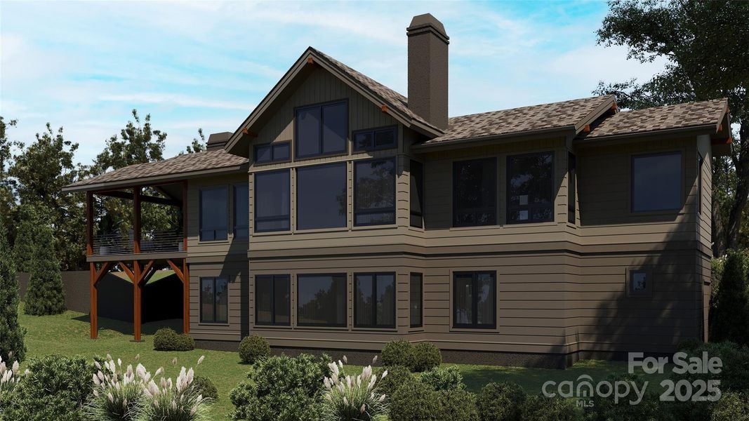 Exterior details and patio area of a home in , Hendersonville (Image 1).