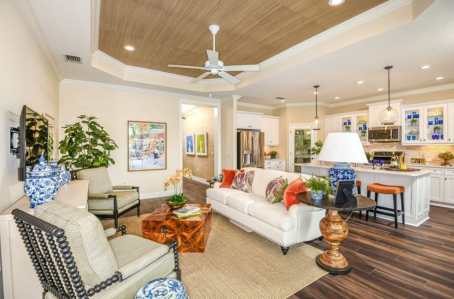 Representative furnished interior of a home built from the Applause by Neal Communities in Verandah, Fort Myers (Image 12).