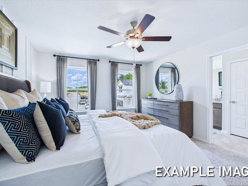Furnished interior view inside a new home in Meadows at Oak Creek, San Antonio (Image 19). Furnished interior view inside a new home in Meadows at Oak Creek, San Antonio (Image 19).