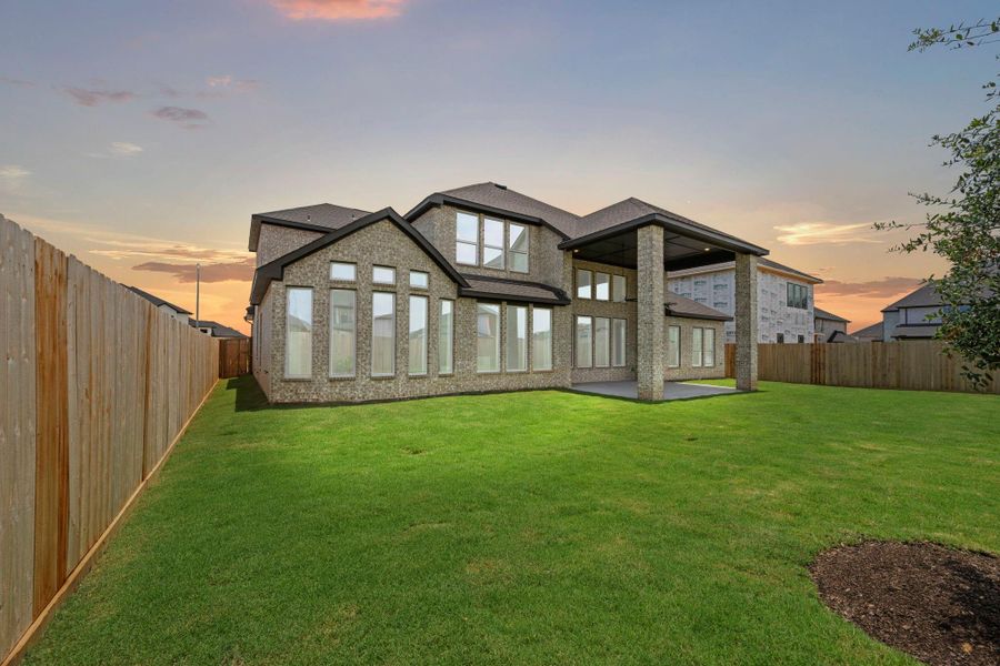 Exterior details and patio area of a home in Harvest Green, Richmond (Image 20). Exterior details and patio area of a home in Harvest Green, Richmond (Image 20).