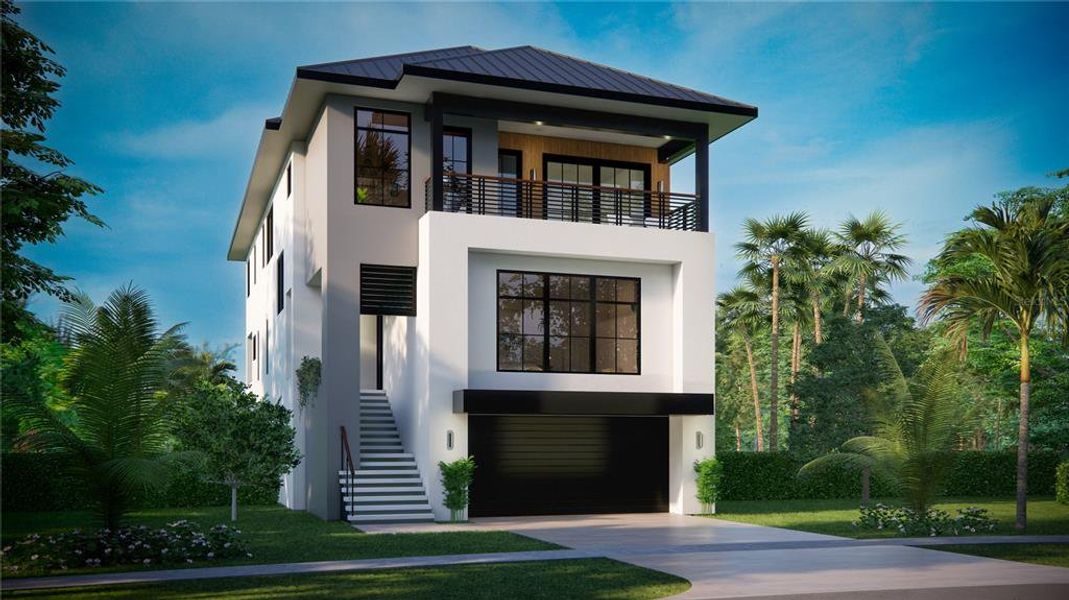 Front exterior of a new home in , Tampa, FL, highlighting curb appeal (Image 1).