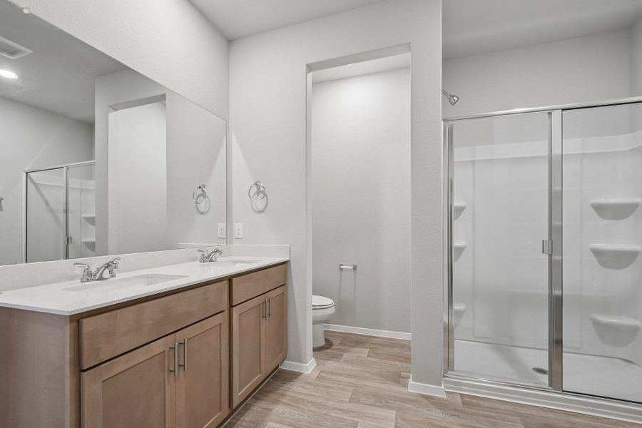 Furnished interior view inside a new home in Cloverleaf, Austin (Image 10).