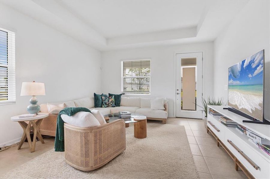 Furnished interior view inside a new home in , Sarasota (Image 6). Furnished interior view inside a new home in , Sarasota (Image 6).