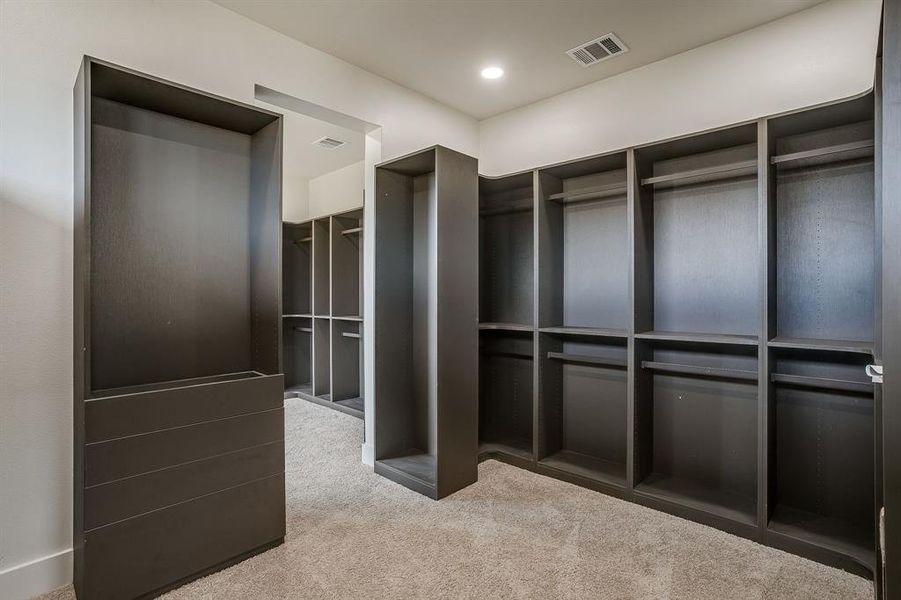 custom  his and hers closet