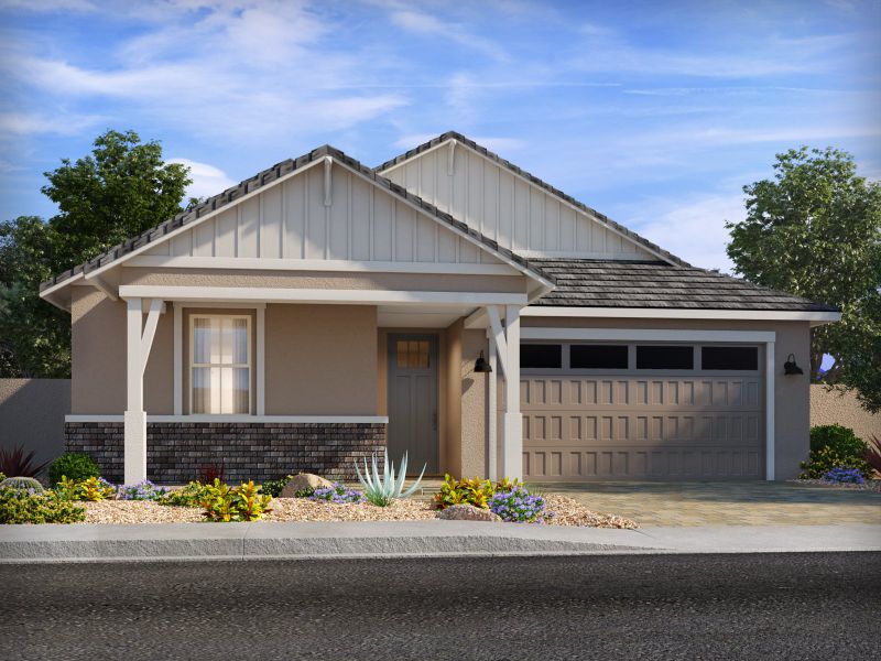 Representative exterior photo of a completed home built from the Arlo by Meritage Homes in Meritage Homes by Teravalis - Reserve Series, Buckeye, AZ (Image 2).