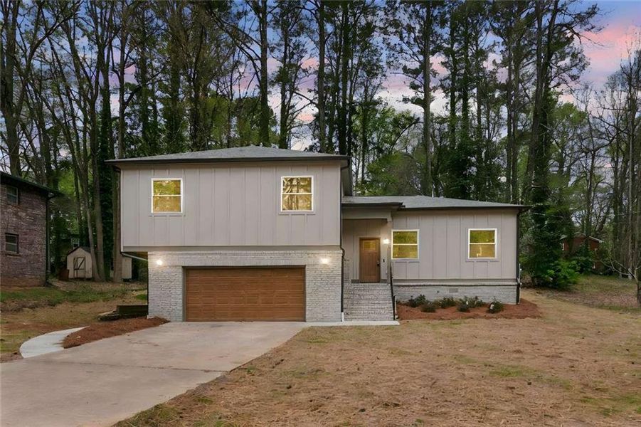 Front exterior of a new home in , Atlanta, GA, highlighting curb appeal (Image 27).