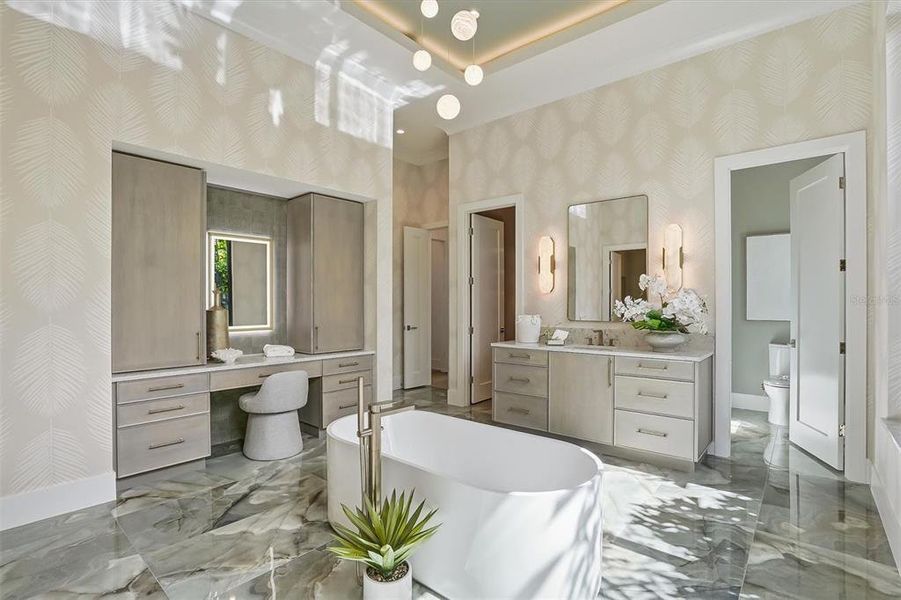 Furnished interior view inside a new home in , Sarasota (Image 42).