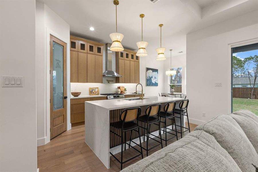 Furnished interior view inside a new home in , Dallas (Image 6).