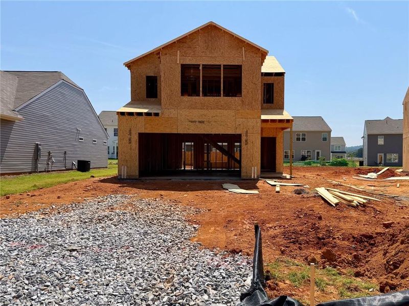 In-progress construction of a new home in , Rockmart, GA (Image 25).