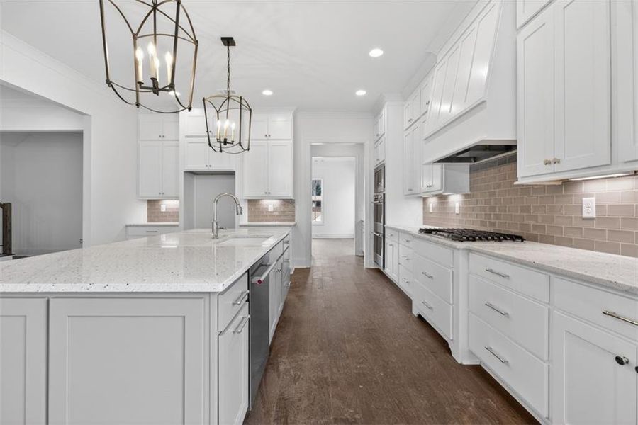 Furnished interior view inside a new home in , Suwanee (Image 36).