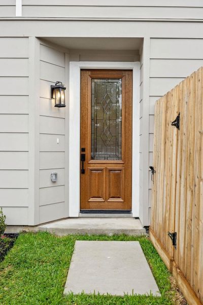 Exterior details and patio area of a home in , Houston (Image 3). Exterior details and patio area of a home in , Houston (Image 3).