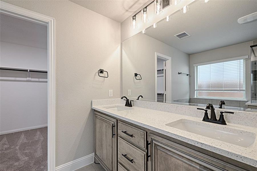 Furnished interior view inside a new home in Parks at Panchasarp Farms, Burleson (Image 11).