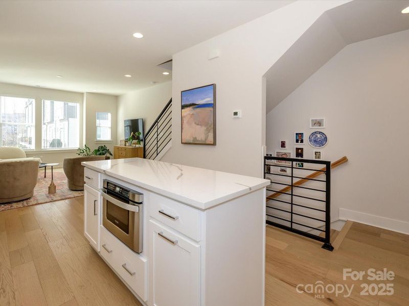 Natural light galore!  These hardwoods simply gleam in the light!