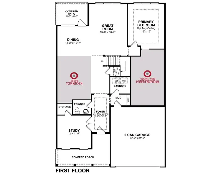 2D floor plan layout for the Mulberry by Beazer Homes in Marshfield: Reserve Collection, Longs, SC (Image 4). 2D floor plan layout for the Mulberry by Beazer Homes in Marshfield: Reserve Collection, Longs, SC (Image 4).