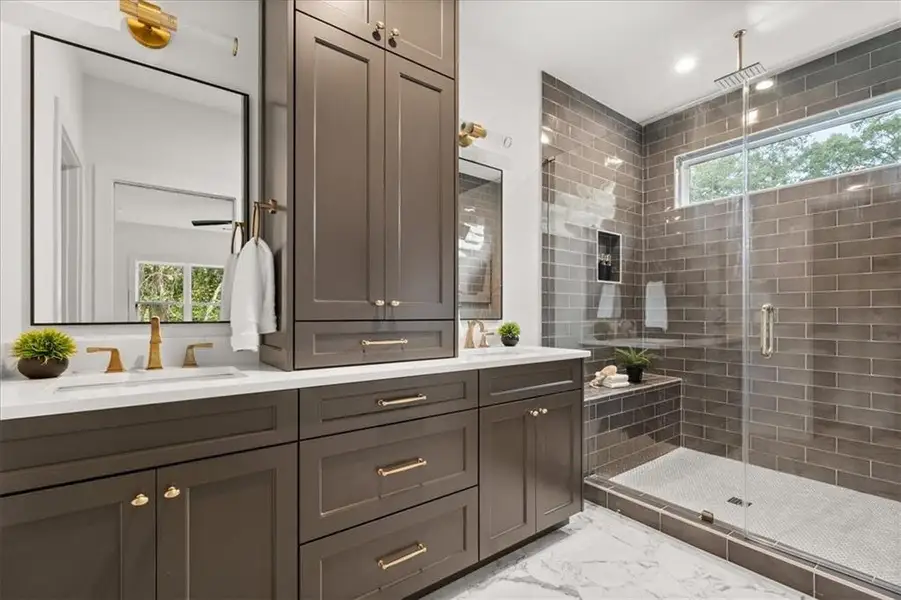 Furnished interior view inside a new home in , Atlanta (Image 9).