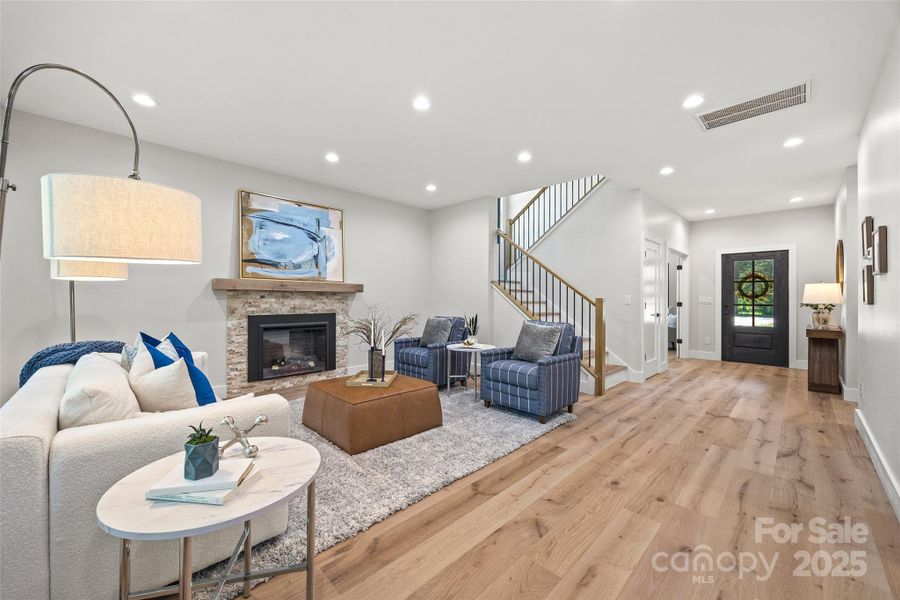 Furnished interior view inside a new home in , Belmont (Image 3). Furnished interior view inside a new home in , Belmont (Image 3).