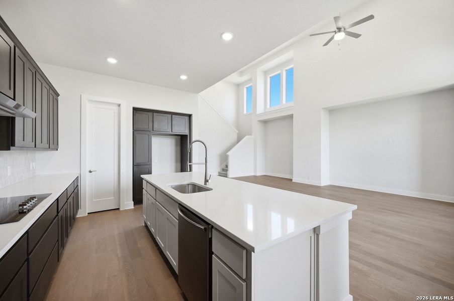 Furnished interior view inside a new home in Alsatian Oaks, Castroville (Image 4).
