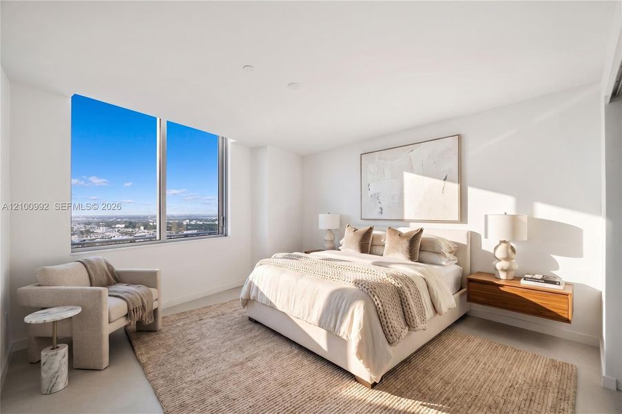 Furnished interior view inside a new home in , Miami (Image 15).