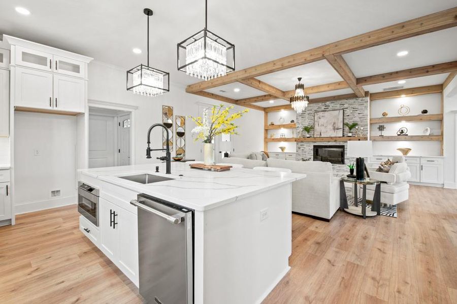 Furnished interior view inside a new home in , Dacula (Image 19).