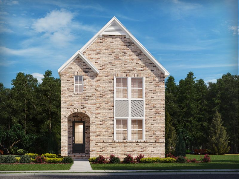 Front exterior of a new home in Poplar Farms, Franklin, TN, highlighting curb appeal (Image 1). Front exterior of a new home in Poplar Farms, Franklin, TN, highlighting curb appeal (Image 1).