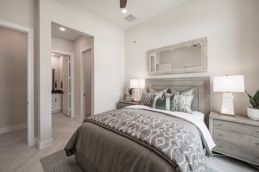 Representative furnished interior of a home built from the Carignan by Tri Pointe Homes in Legacy Grove, Montgomery (Image 55).
