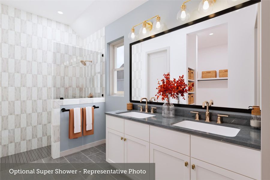 Furnished interior view inside a new home in Legacy, League City (Image 11).