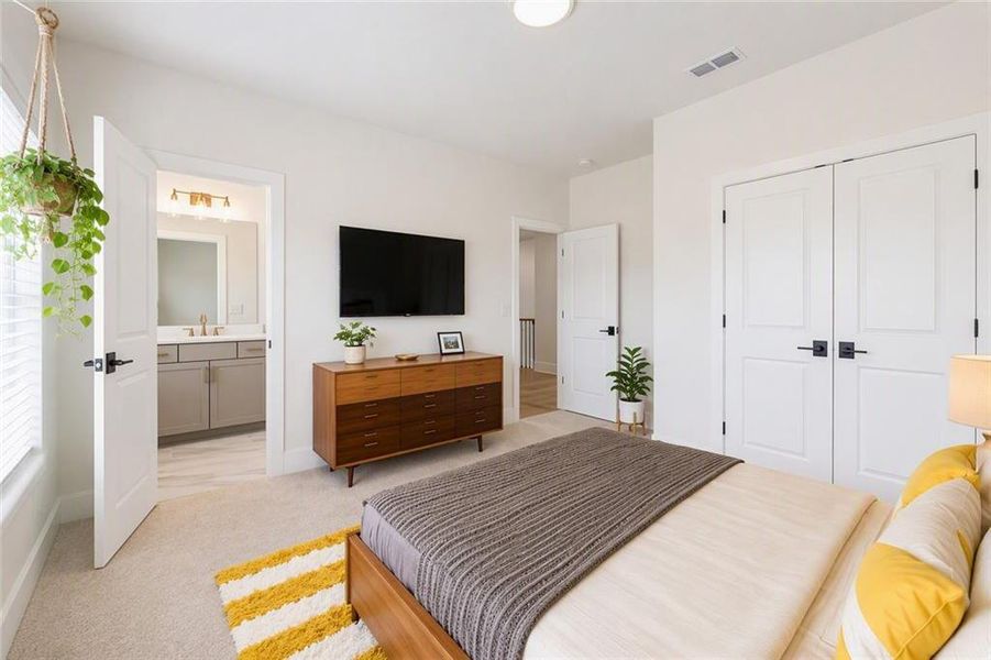 Furnished interior view inside a new home in Waterhaven, Cumming (Image 22).