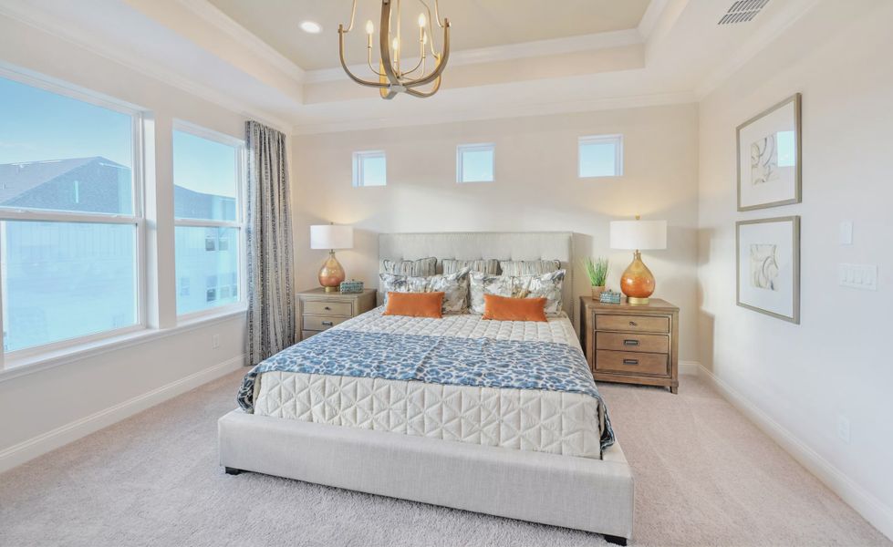 Furnished interior view inside a new home in Nocatee, Ponte Vedra (Image 15). Furnished interior view inside a new home in Nocatee, Ponte Vedra (Image 15).