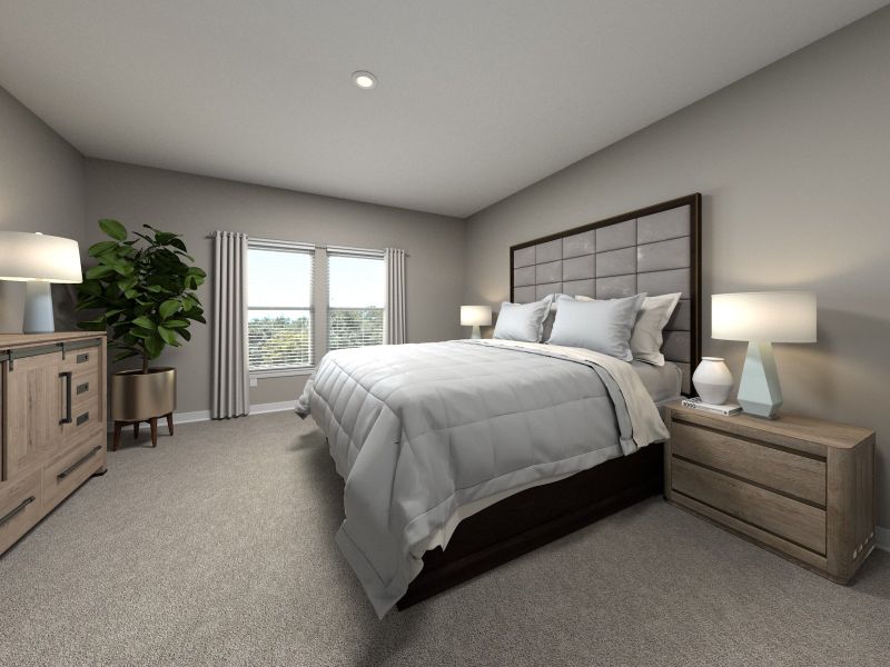 The primary suite offers a private retreat.