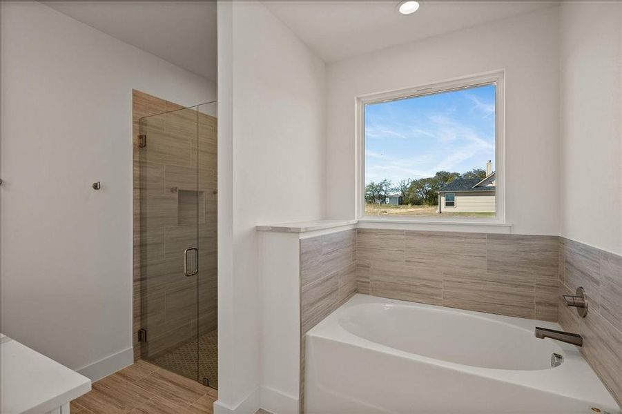 Furnished interior view inside a new home in Briar Branch Estates, Celeste (Image 11). Furnished interior view inside a new home in Briar Branch Estates, Celeste (Image 11).