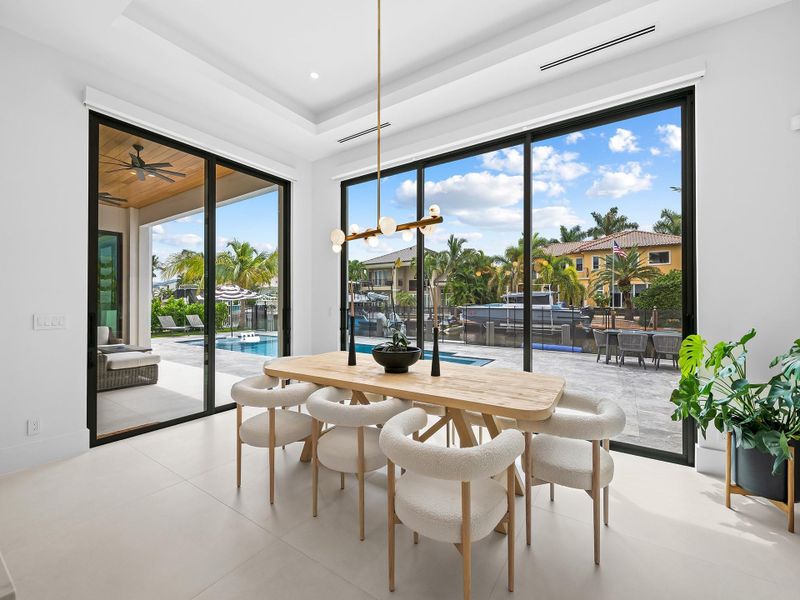 Furnished interior view inside a new home in , Lighthouse Point (Image 30).
