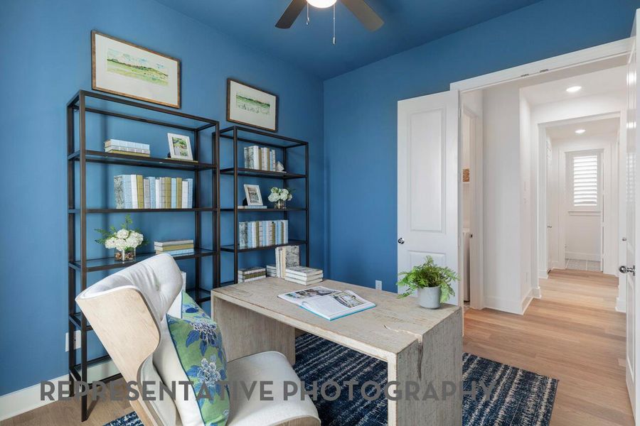 Furnished interior view inside a new home in Wolf Ranch, Georgetown (Image 30).