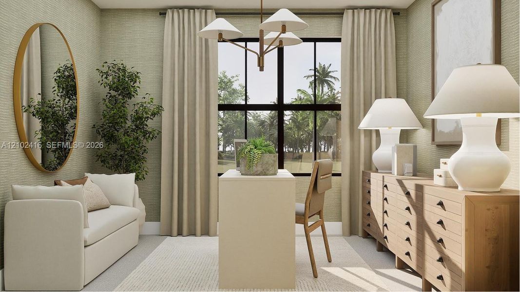 Furnished interior view inside a new home in Mainstreet, Coconut Creek (Image 5).