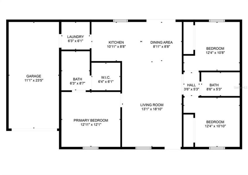 2D floor plan layout of this home in , Summerfield, FL (Image 3).