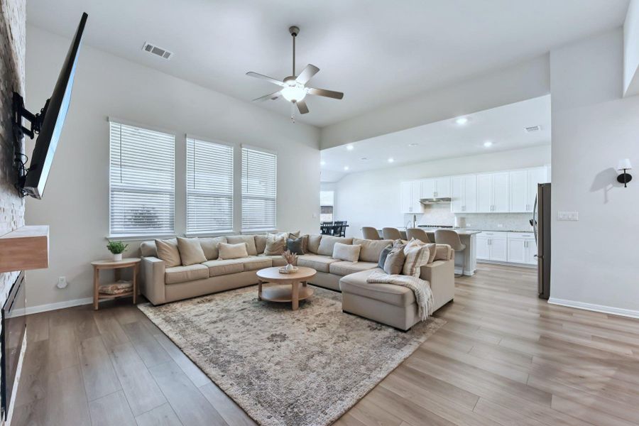 Furnished interior view inside a new home in Big Sky Ranch - Executive Collection, Dripping Springs (Image 19).