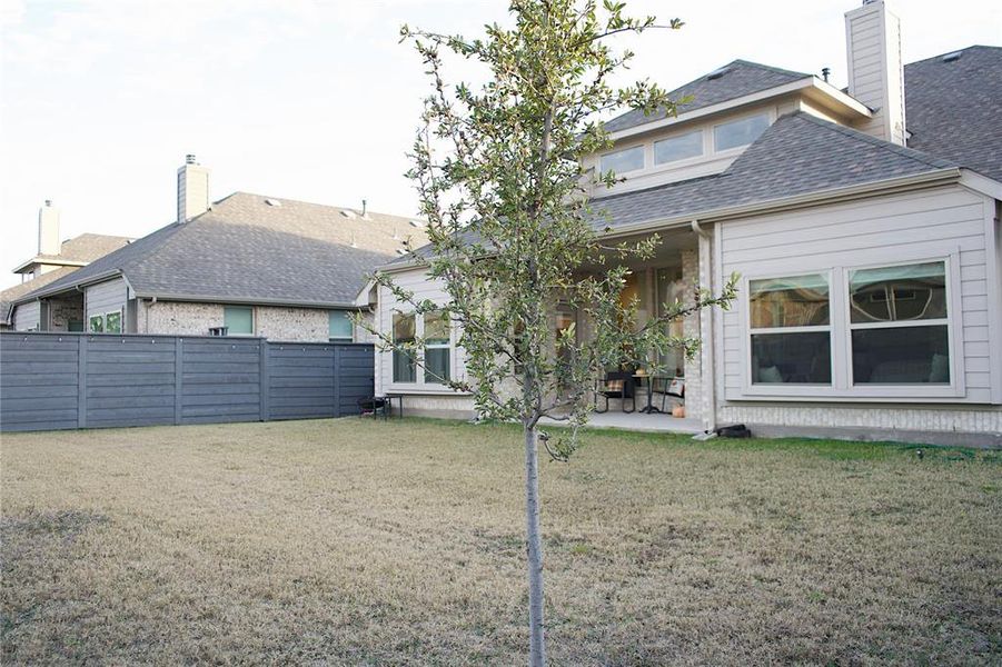 Exterior details and patio area of a home in , Little Elm (Image 20).
