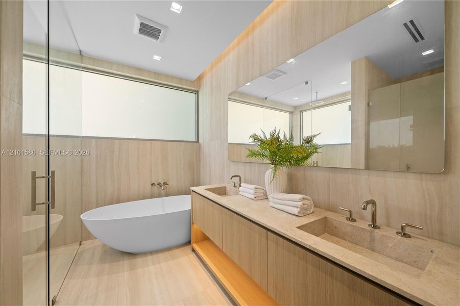 Furnished interior view inside a new home in , Miami (Image 36).