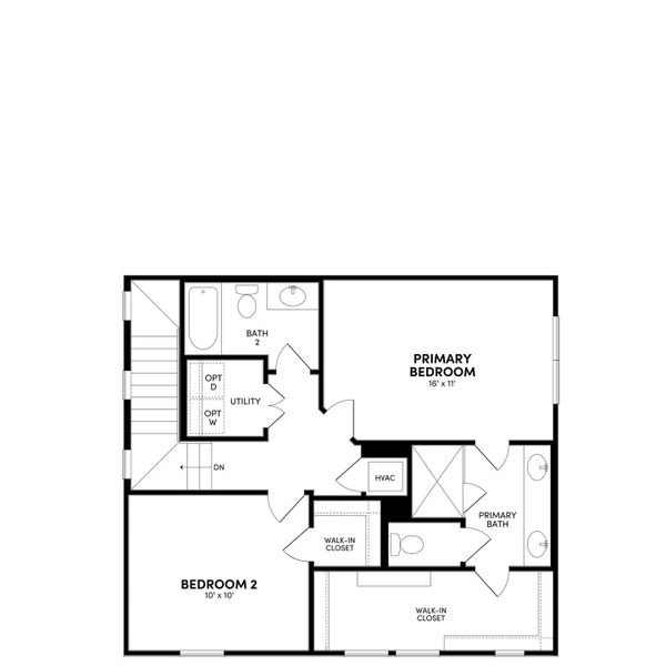 A well-organized floor plan highlights the functional layout of this living space.