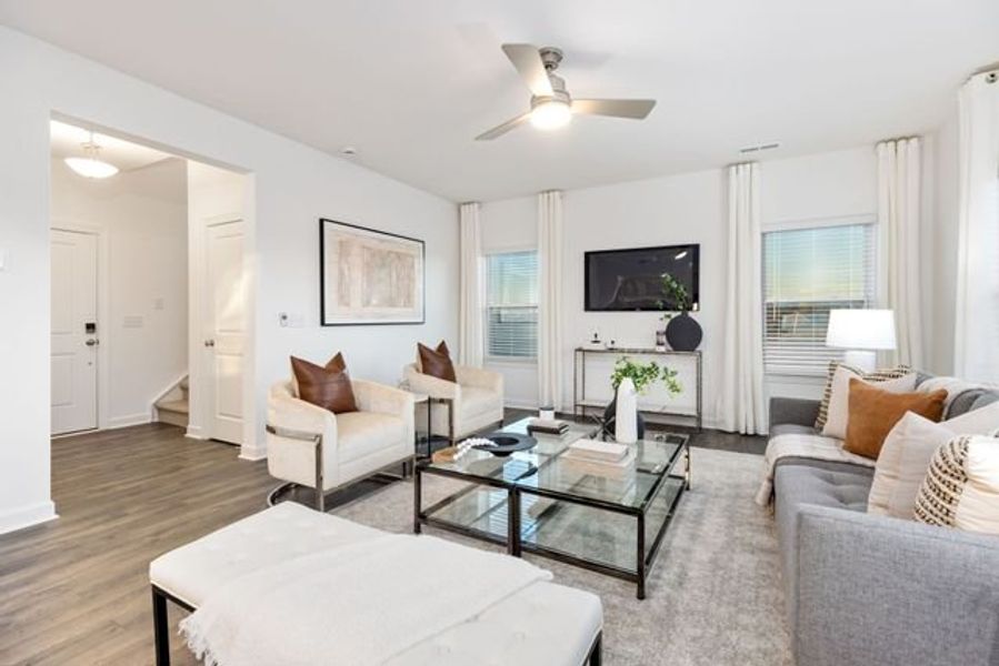 Representative furnished interior of a home built from the Calhoun by True Homes in Gatehouse Manor, Winston-Salem (Image 11).