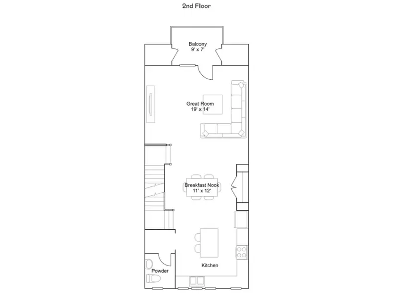 2D floor plan layout of this home in , Mooresville, NC (Image 4).