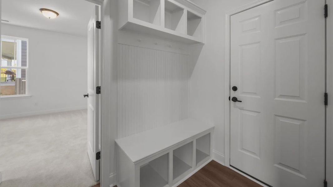 The Norris Plan by DRB Homes in McBride Indian Trail, NC - Mudroom The Norris Plan by DRB Homes in McBride Indian Trail, NC - Mudroom