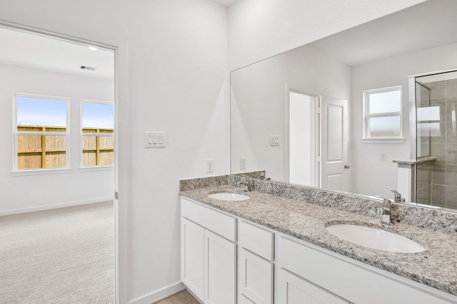 Furnished interior view inside a new home in Raburn Reserve 50s, Tomball (Image 12).