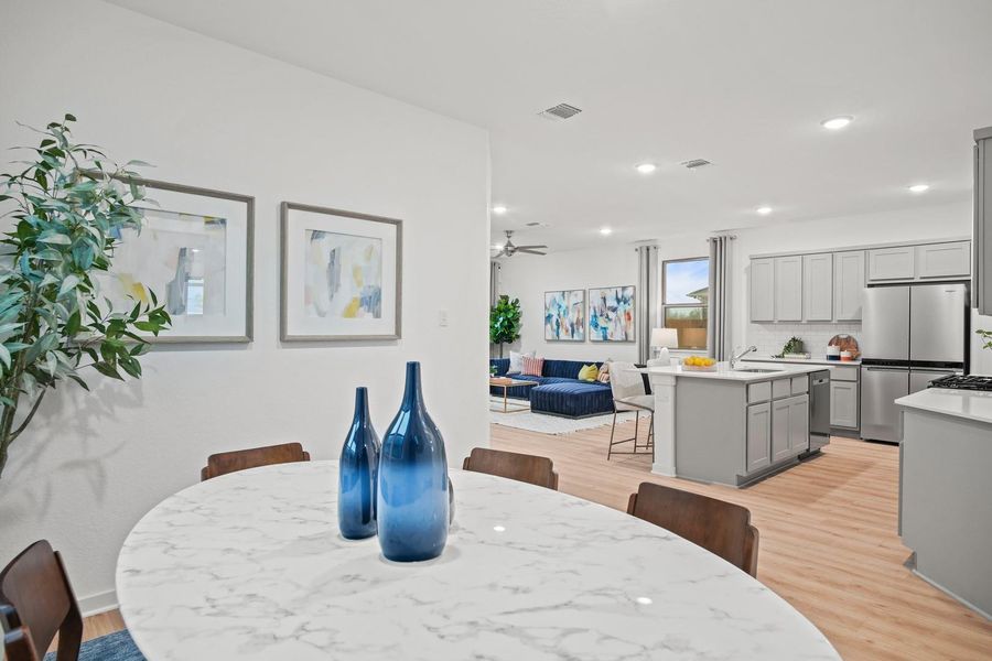 Furnished interior view inside a new home in Trinity Ranch, Elgin (Image 26).