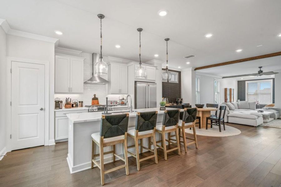 Furnished interior view inside a new home in Millcroft Townhomes, Buford (Image 10).