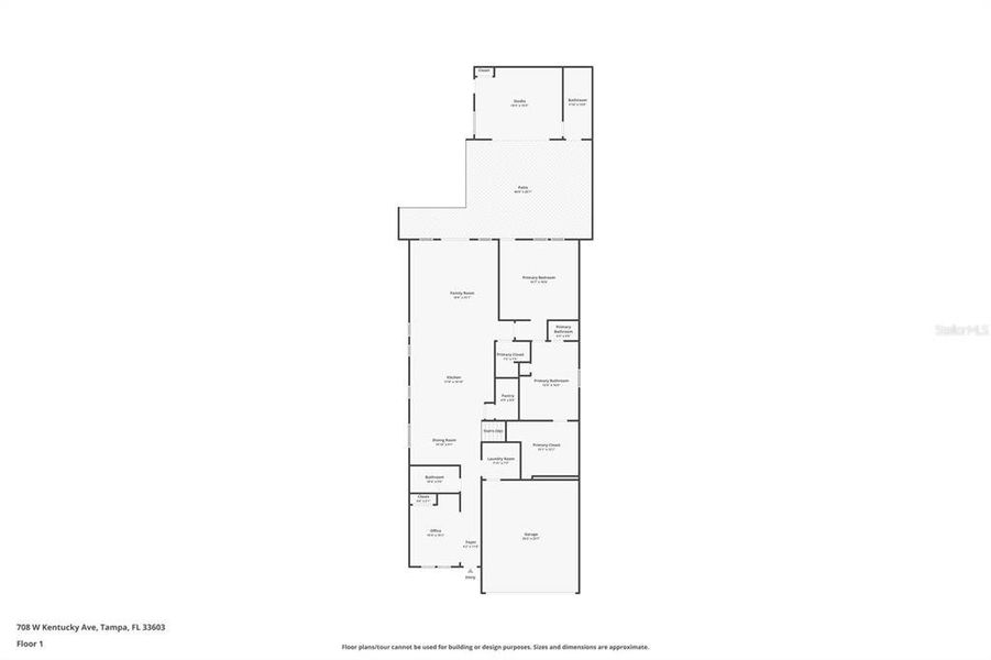 2D floor plan layout of this home in , Tampa, FL (Image 7). 2D floor plan layout of this home in , Tampa, FL (Image 7).