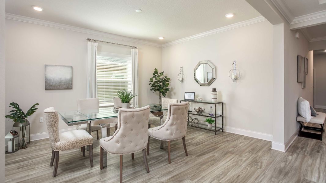 Furnished interior view inside a new home in Sugarmill Woods, Homosassa (Image 39).