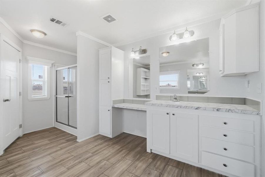 Furnished interior view inside a new home in , Hawley (Image 10).