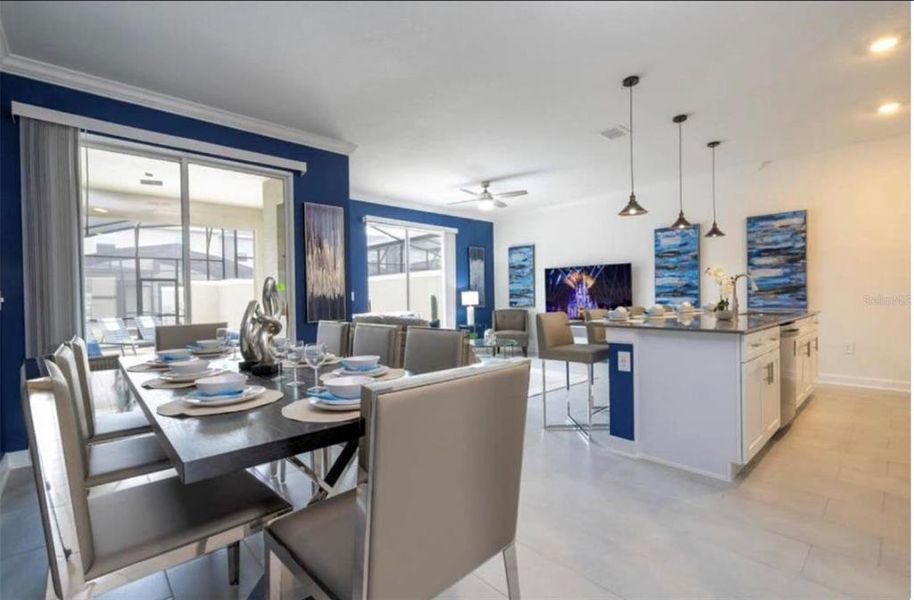 Furnished interior view inside a new home in , Kissimmee (Image 3). Furnished interior view inside a new home in , Kissimmee (Image 3).